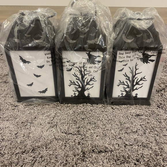 Other - Halloween Black Decorative Lanterns Set of 3